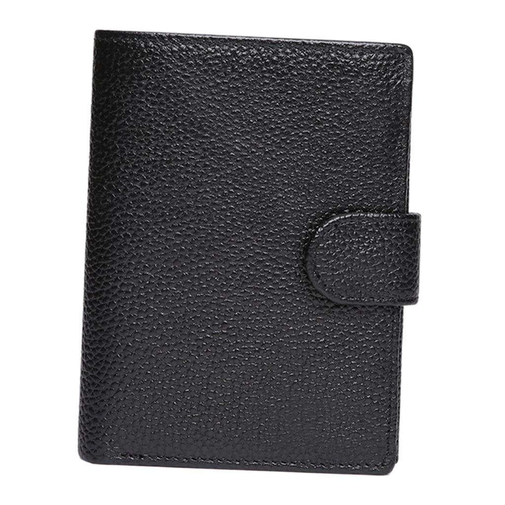 Trifold Wallet Zip Coin Pocket Purse Zip Minimalist Mens black