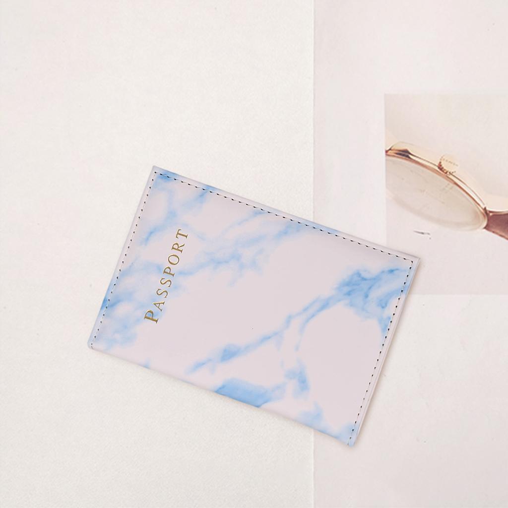 Travel Passports Holder Passport Holder Cover Wallet Case Blue