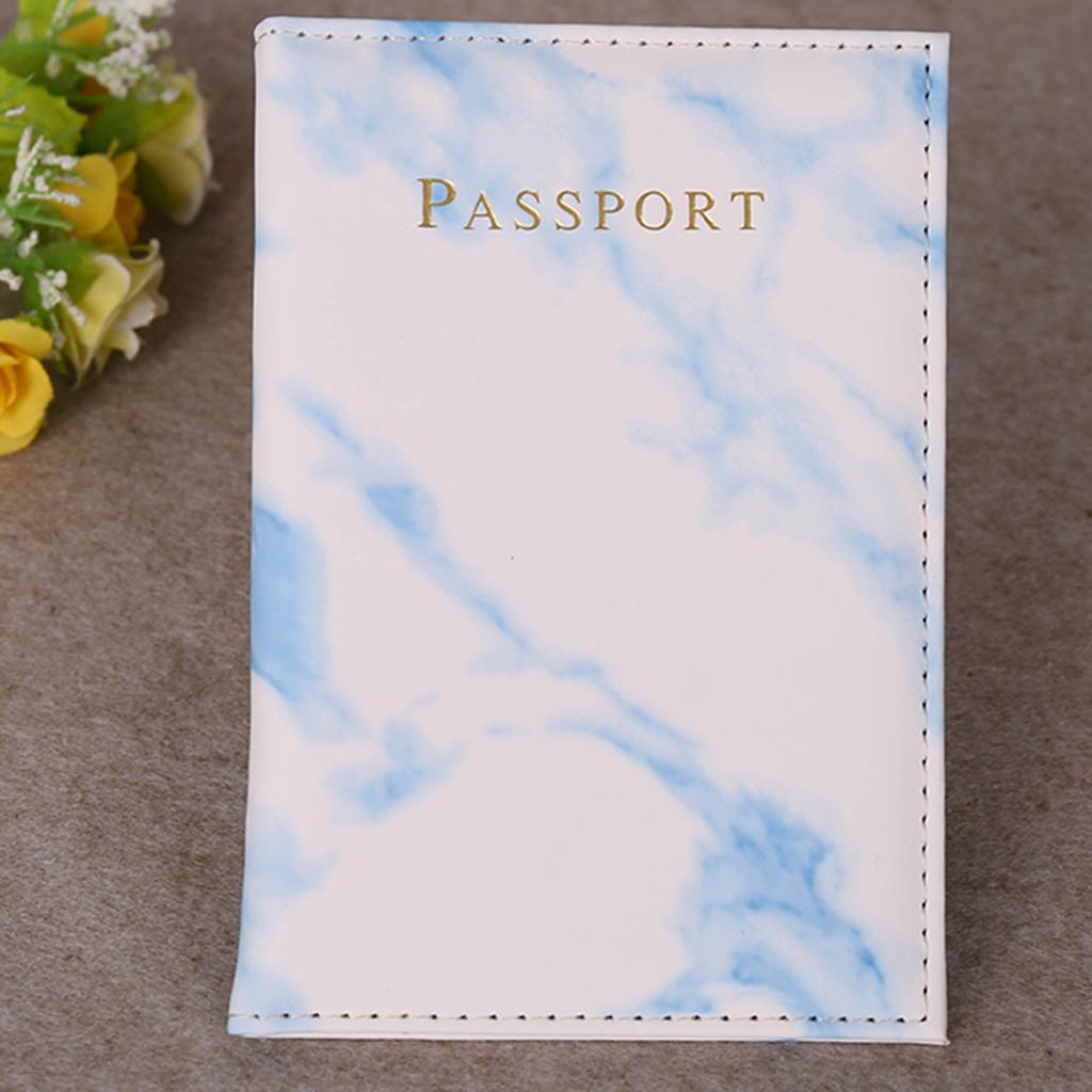 Travel Passports Holder Passport Holder Cover Wallet Case Blue