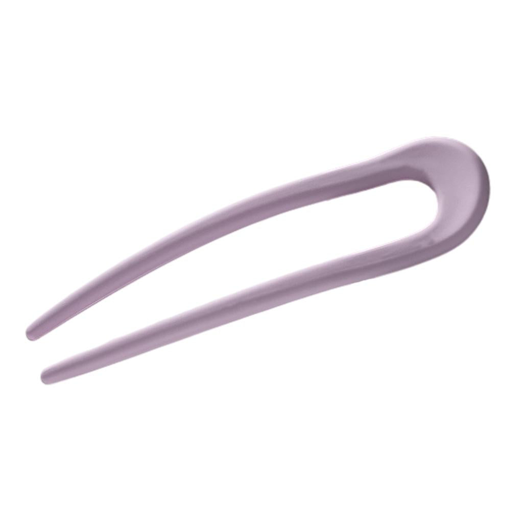 Hair Sticks Headwear U Shape Hair Pin for Lady Fashion Styling Purple