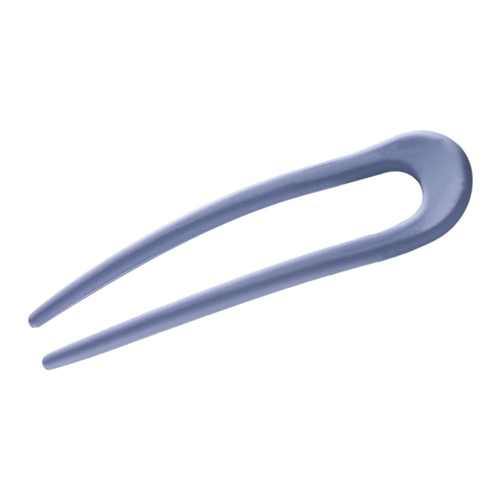 Hair Sticks Headwear U Shape Hair Pin for Lady Fashion Styling Blue