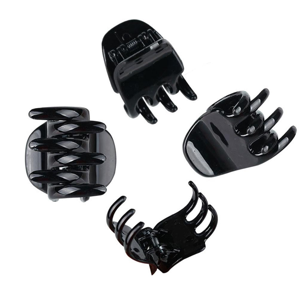 24 Pieces Hair Claws Small Mini Barrettes Hair Accessories Hair Clip Clamp Black