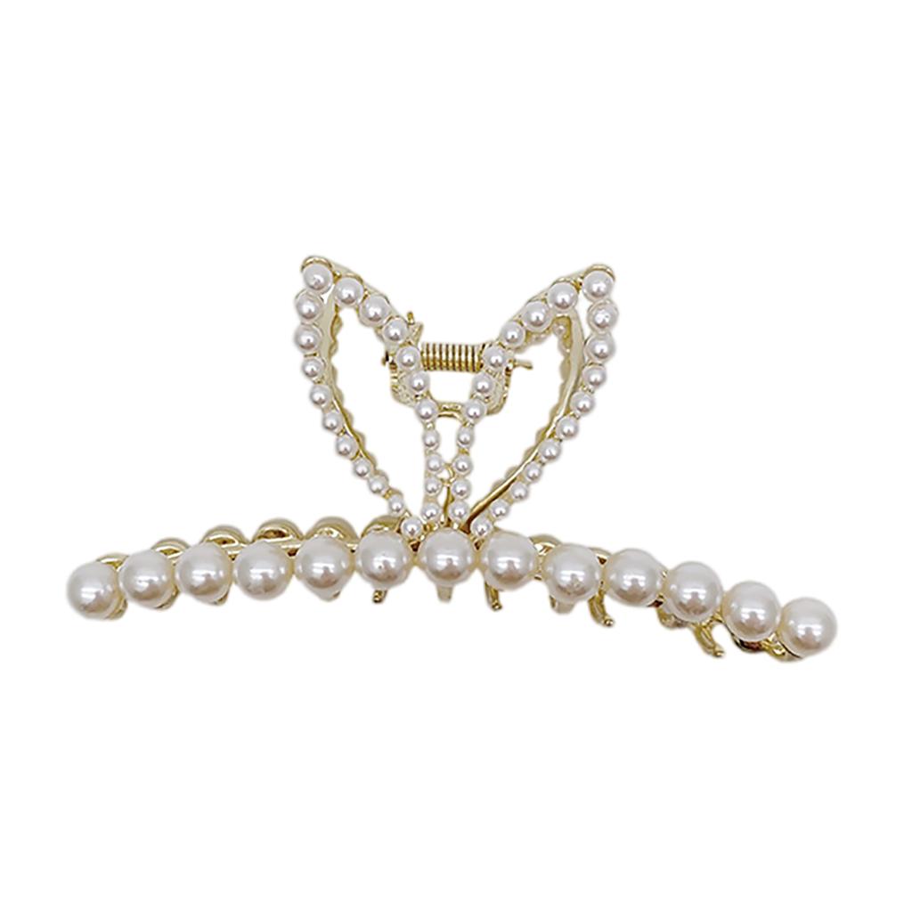 Hair Claw Pearl Hair Clip For Women Girl Makeup Hair Accessories