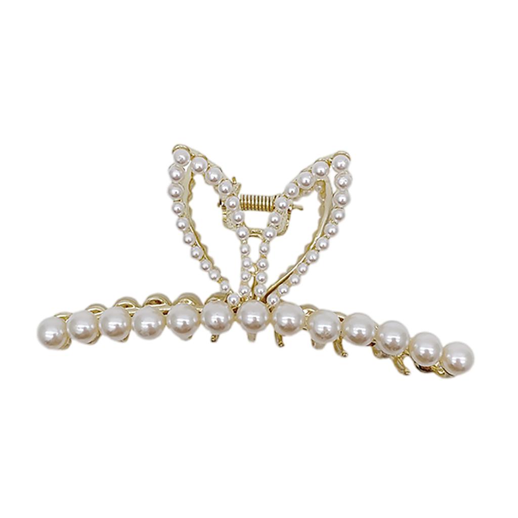 Hair Claw Pearl Hair Clip For Women Girl Makeup Hair Accessories