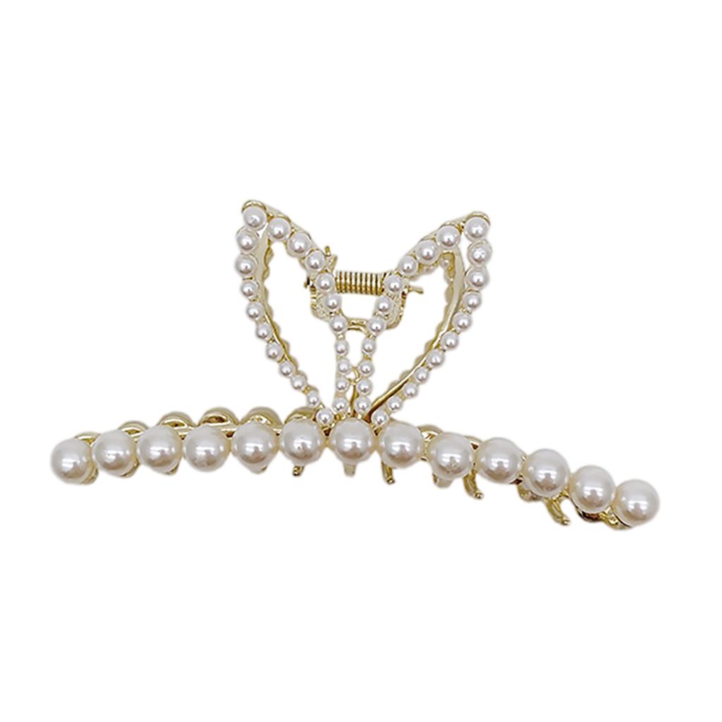 Hair Claw Pearl Hair Clip For Women Girl Makeup Hair Accessories