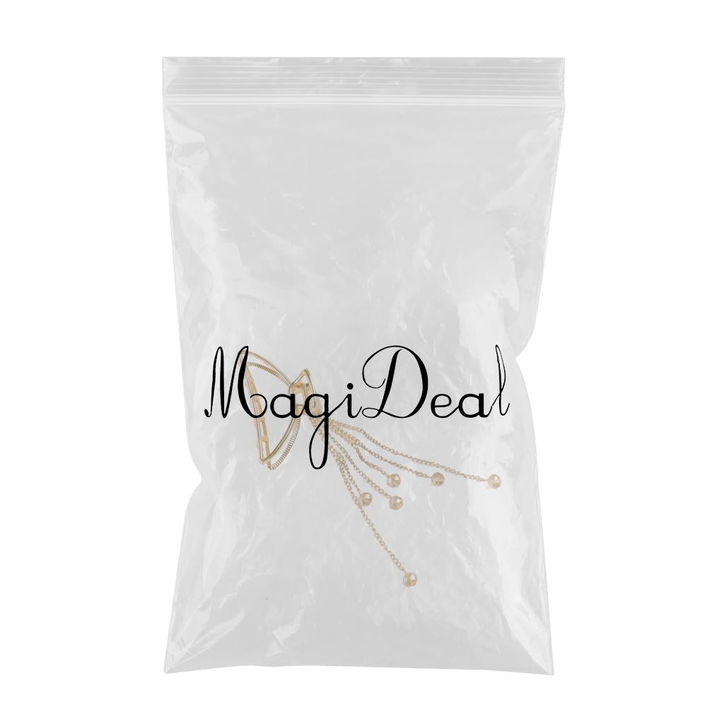 Claw Clips Alloy Tassel Hair Catch Clip for Long Hair Ponytail Semicircle