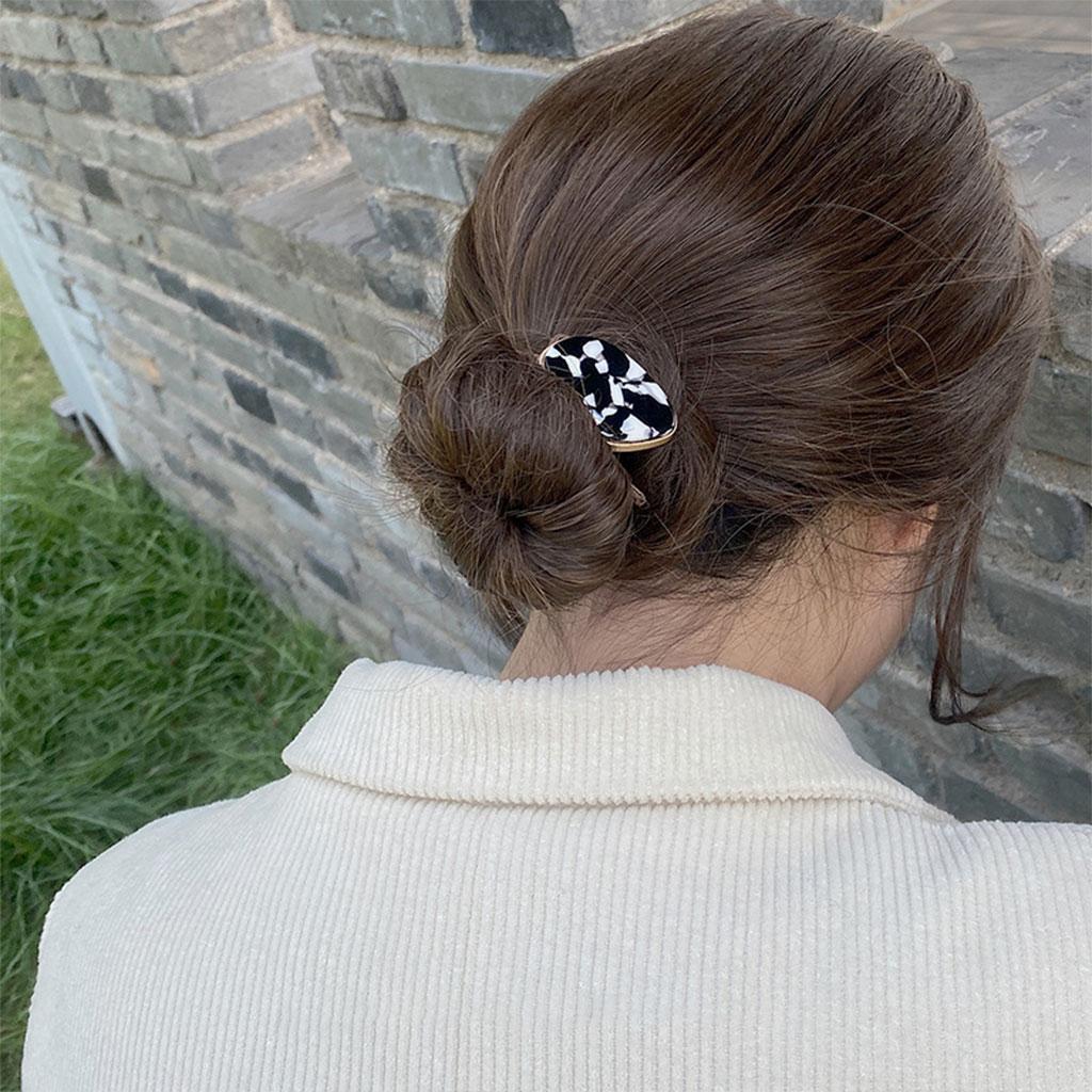 Hair Ties Fashion Simple Headwear Hair Accessories Hair Bands Black white