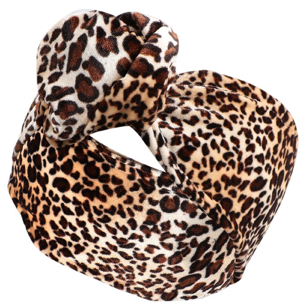 Women Wire Headwear Hair Band Headband Holiday Headdress Girl Hair Holder Coffee Leopard Print