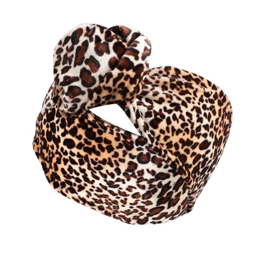 Women Wire Headwear Hair Band Headband Holiday Headdress Girl Hair Holder Coffee Leopard Print