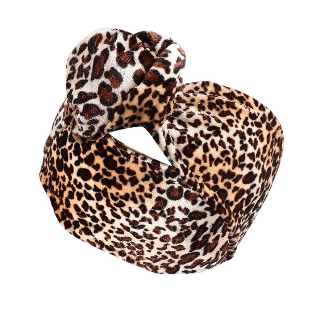 Women Wire Headwear Hair Band Headband Holiday Headdress Girl Hair Holder Coffee Leopard Print