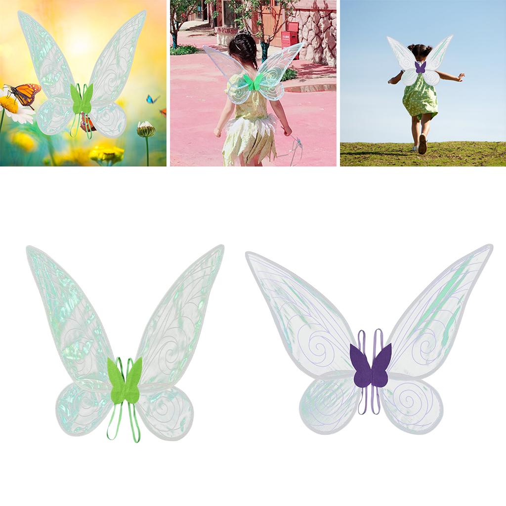 Butterfly Angel Fairy Sparkle for Halloween Cosplay Costume Girls Purple
