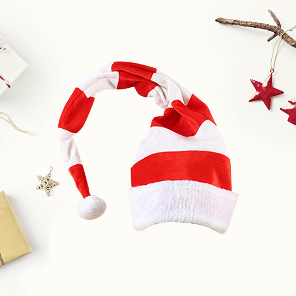 Red and White Elf Hats Funny Fancy Dress for Home Party Cosplay Costume