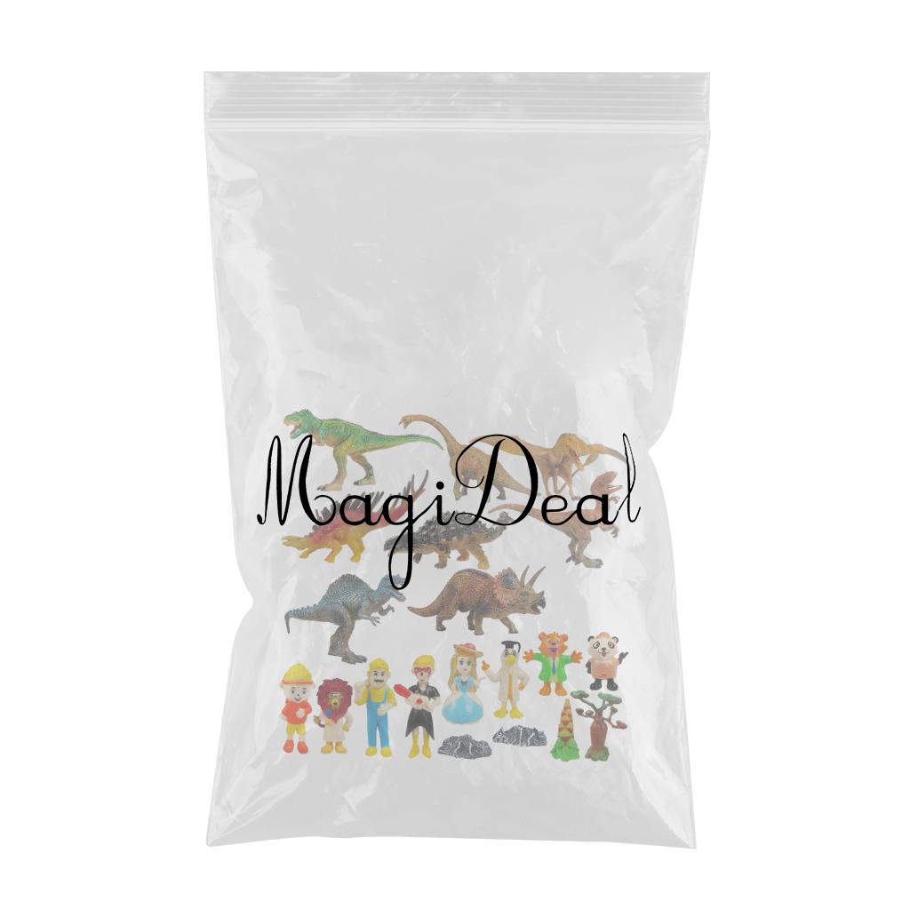 20Pcs Dinosaur Model Toy Kit Durable Party Supplies for Shelf Kids Children