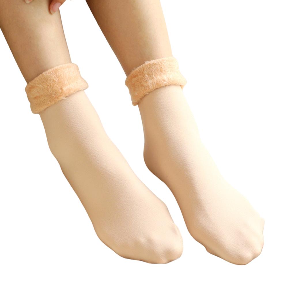 Winter Warm Thick Socks Snow Boots Thermal Socks Velvet Sleeping Socks Skin