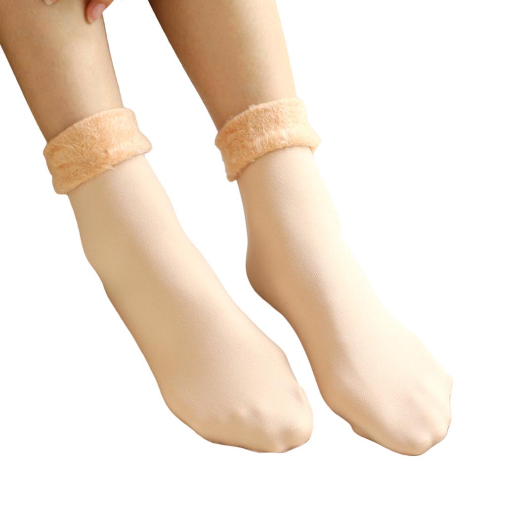 Winter Warm Thick Socks Snow Boots Thermal Socks Velvet Sleeping Socks Skin