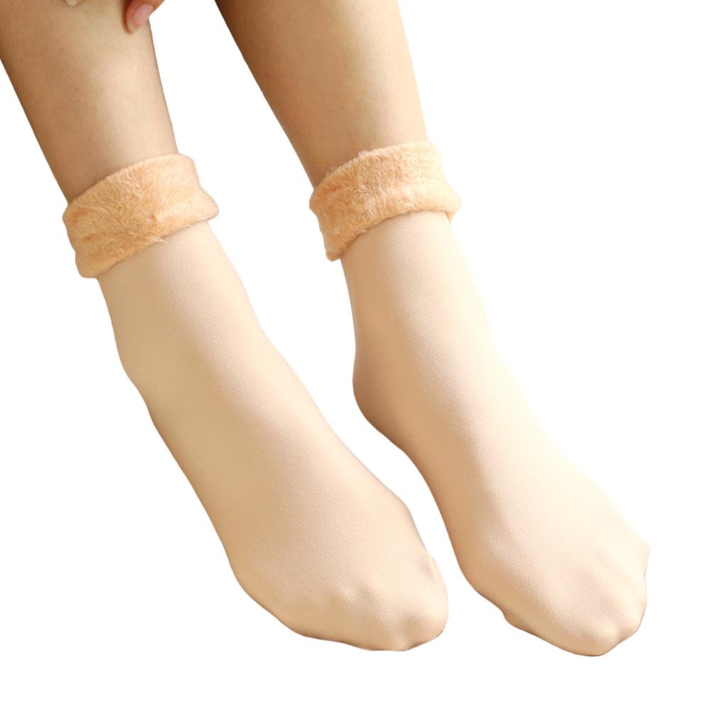 Winter Warm Thick Socks Snow Boots Thermal Socks Velvet Sleeping Socks Skin