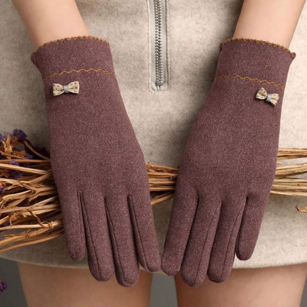Women Winter Gloves with Sensitive Touch Screen for Women Girls Purple