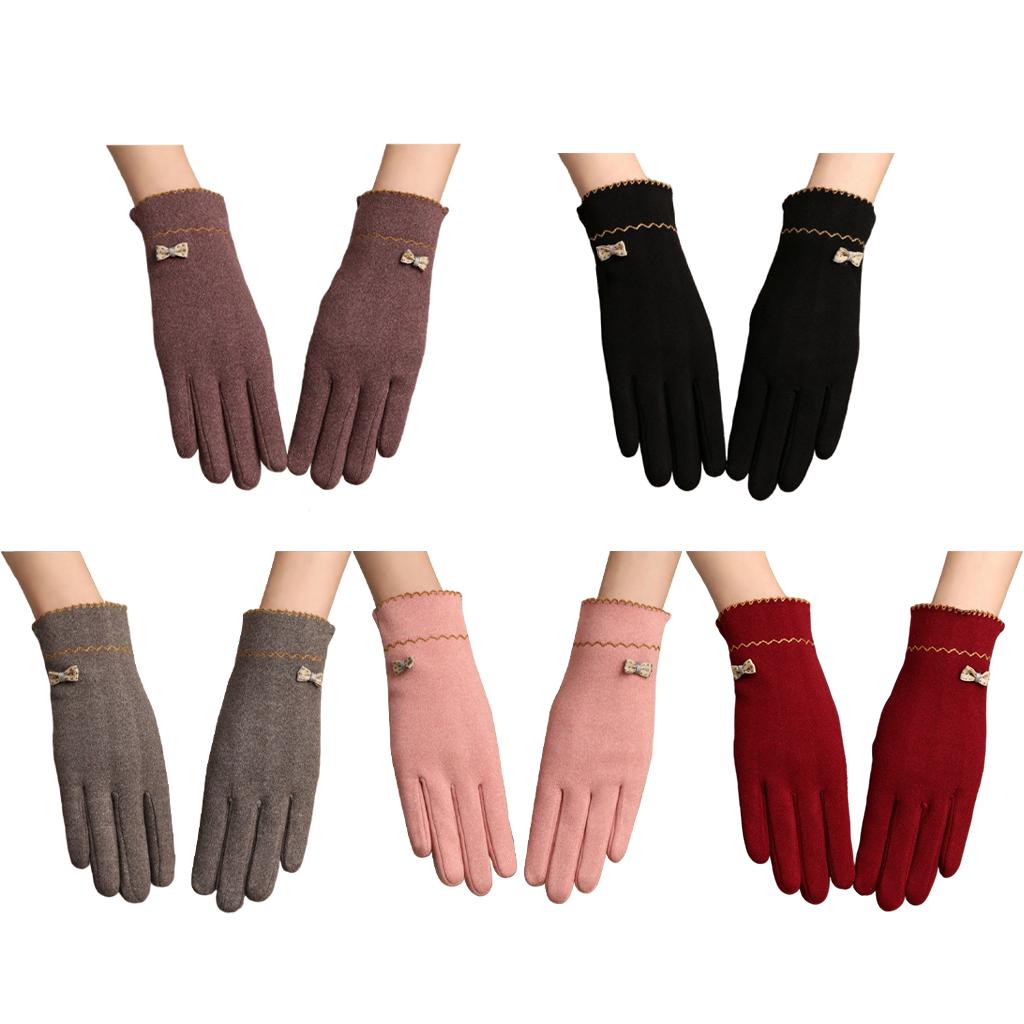 Women Winter Gloves with Sensitive Touch Screen for Women Girls Purple