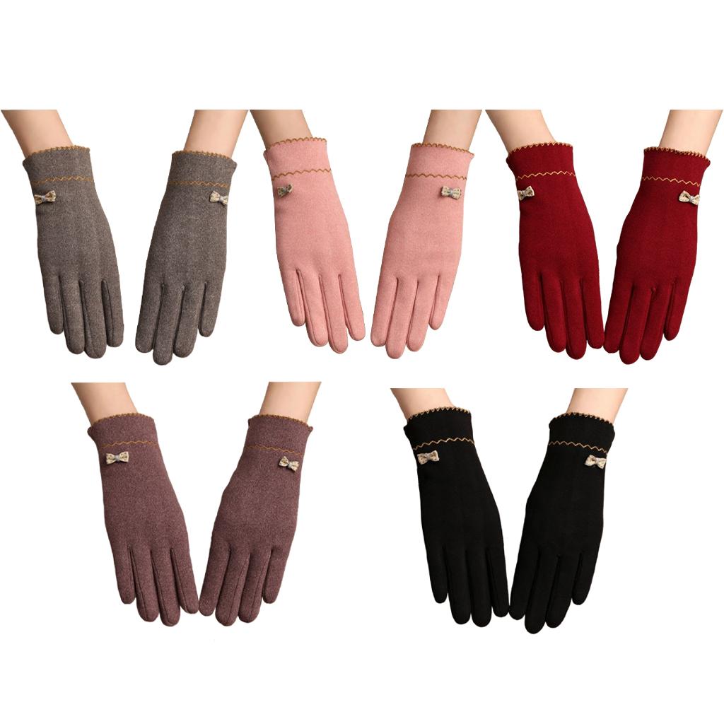 Women Winter Gloves with Sensitive Touch Screen for Women Girls Purple