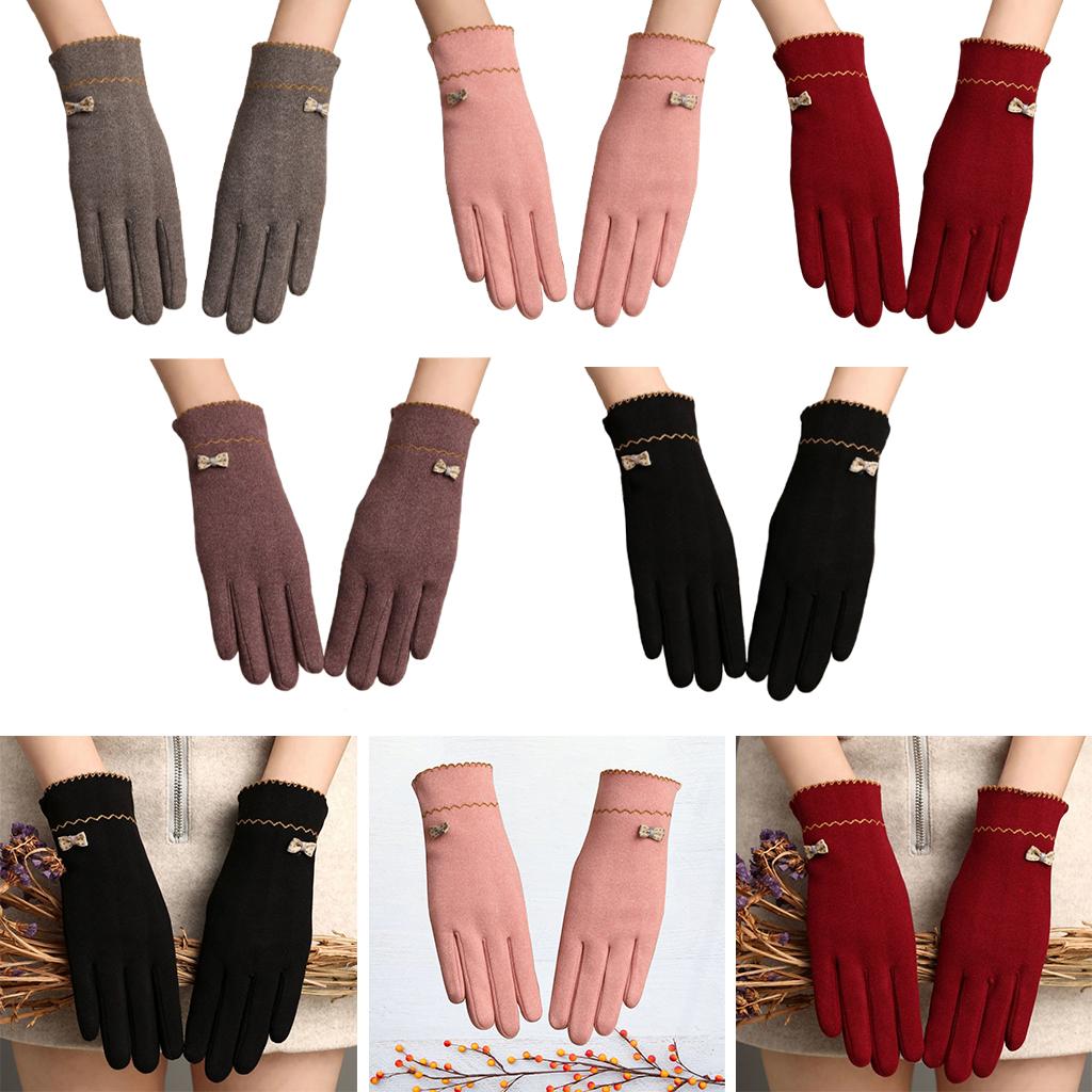 Women Winter Gloves with Sensitive Touch Screen for Women Girls Purple