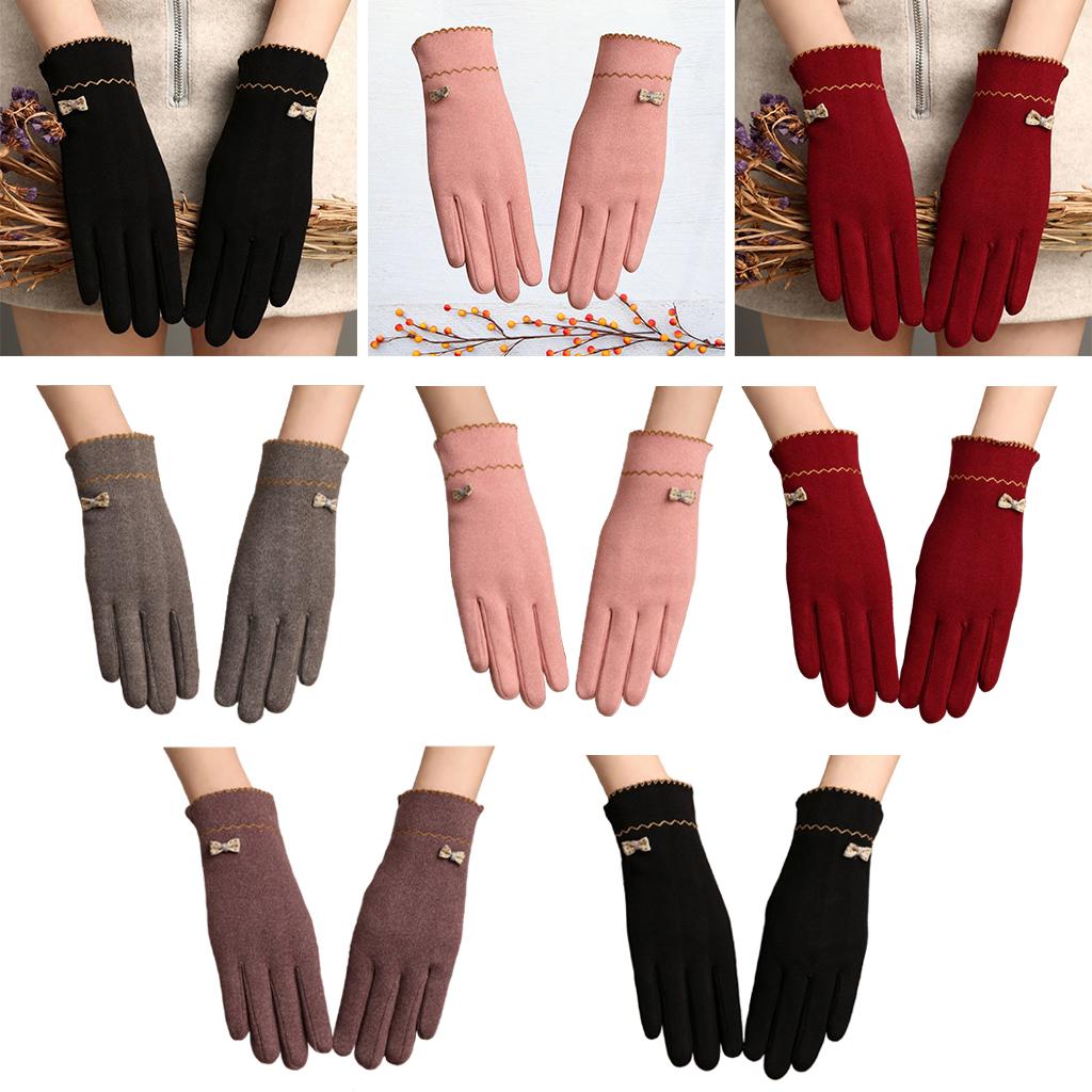 Women Winter Gloves with Sensitive Touch Screen for Women Girls Purple