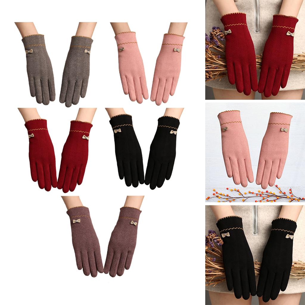 Women Winter Gloves with Sensitive Touch Screen for Women Girls Purple