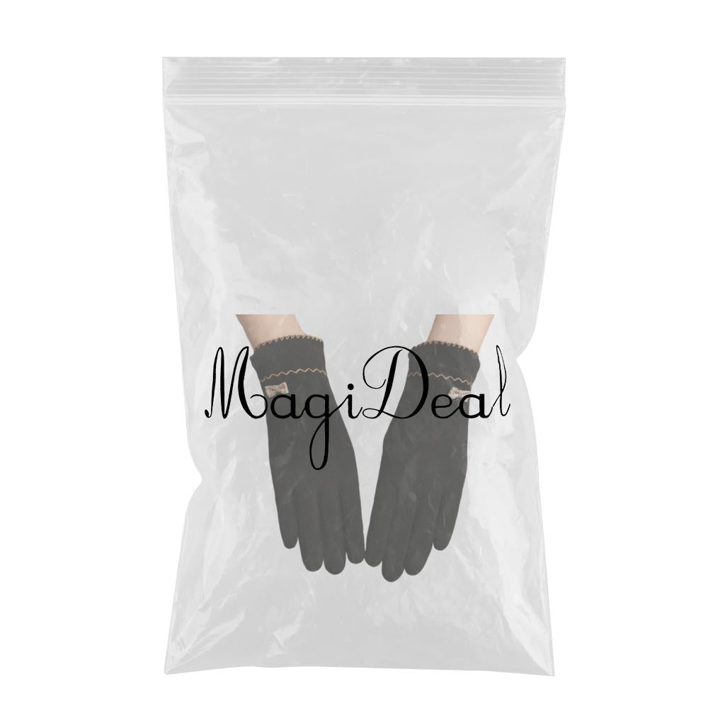 Women Winter Gloves with Sensitive Touch Screen for Women Girls Black