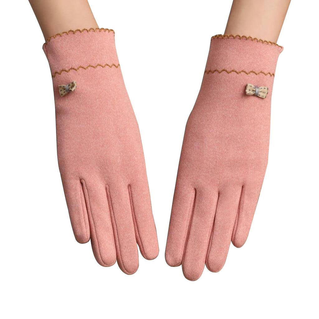 Women Winter Gloves with Sensitive Touch Screen for Women Girls Pink