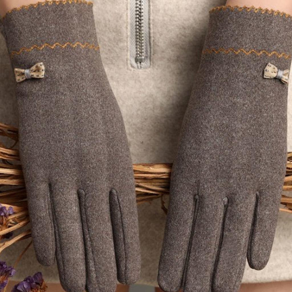 Women Winter Gloves with Sensitive Touch Screen for Women Girls Grey