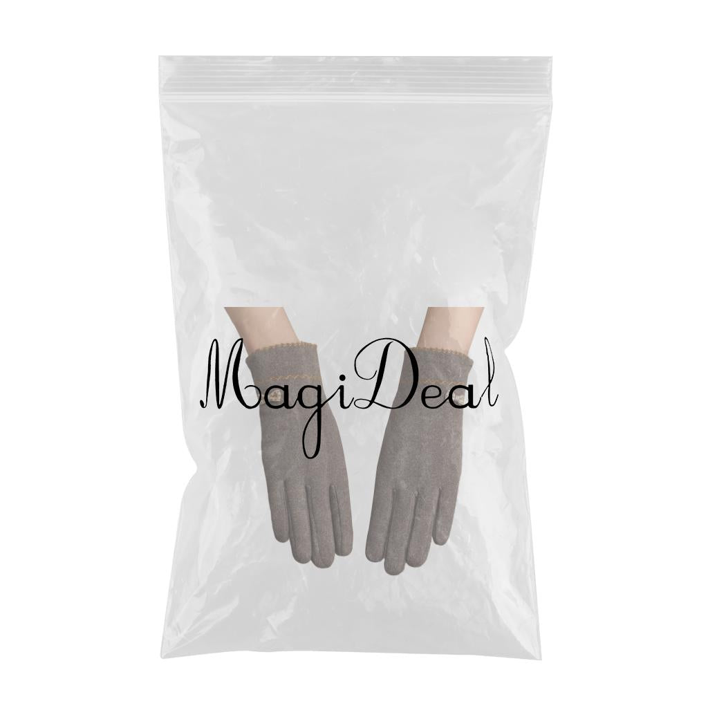 Women Winter Gloves with Sensitive Touch Screen for Women Girls Grey