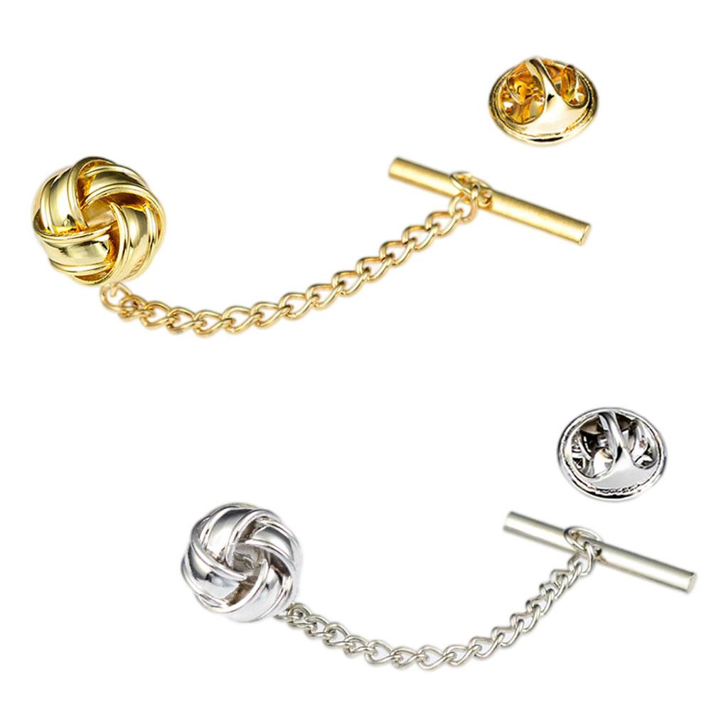 Mens Tie Tack Pins Collar Pin Brooch Lapel Pin for Valentine'S Day Gift gold