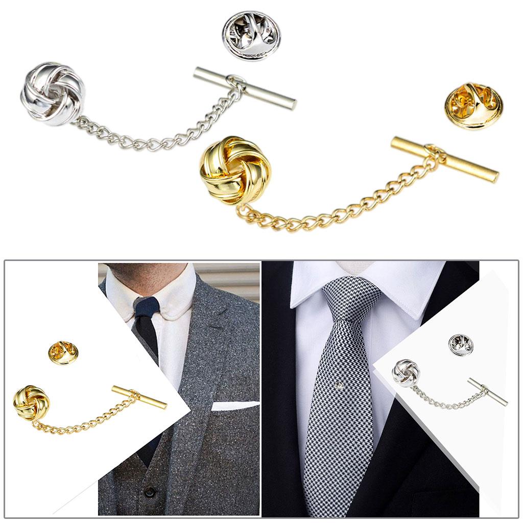 Mens Tie Tack Pins Collar Pin Brooch Lapel Pin for Valentine'S Day Gift gold