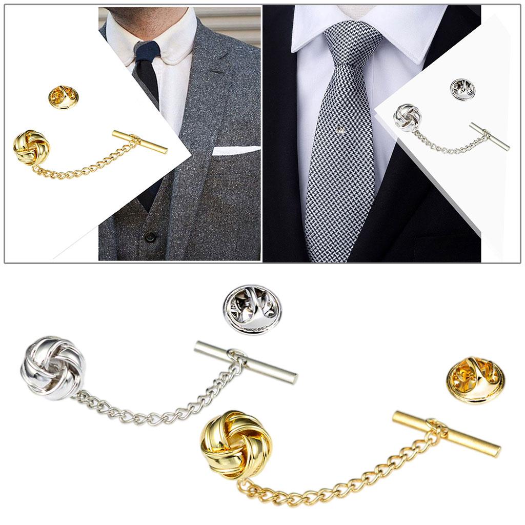 Mens Tie Tack Pins Collar Pin Brooch Lapel Pin for Valentine'S Day Gift gold