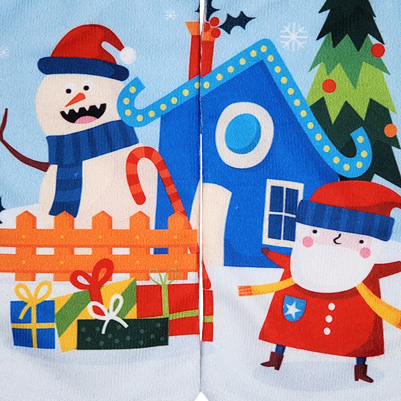 Fashion Low Crew Socks Chrismas Short Sock Breathable for Girls Boys Men snowmen