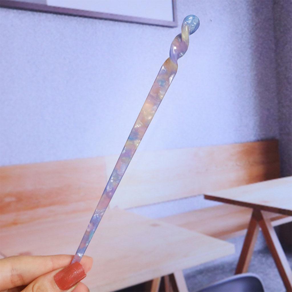 Acetate Hair Sticks Women Chinese Style Hair Accessories Hairpins Purple