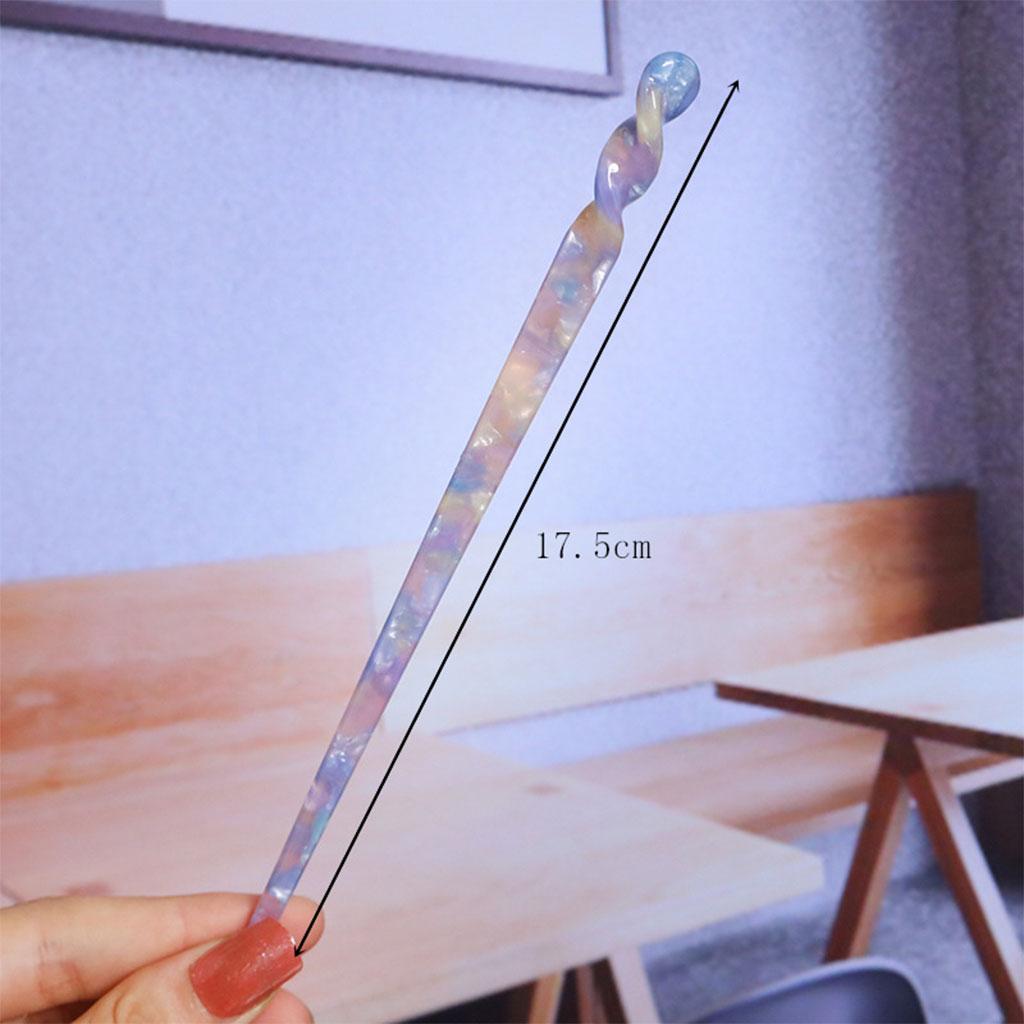 Acetate Hair Sticks Women Chinese Style Hair Accessories Hairpins Purple