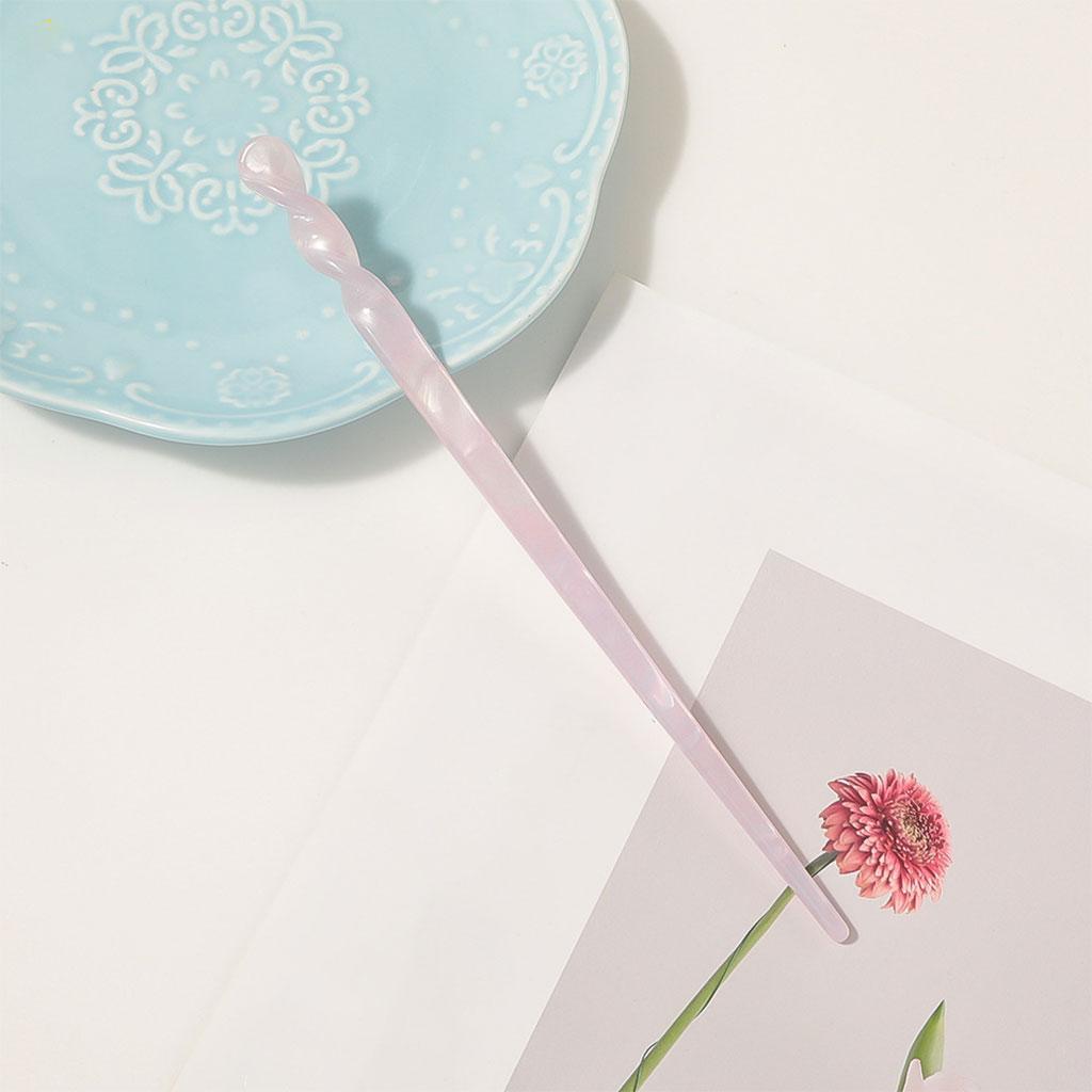 Acetate Hair Sticks Women Chinese Style Hair Accessories Hairpins Pink