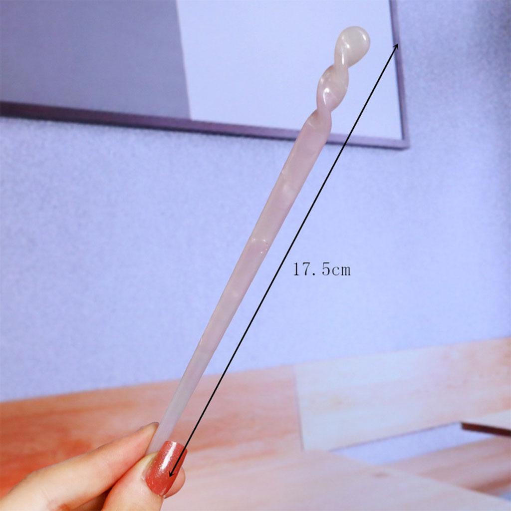 Acetate Hair Sticks Women Chinese Style Hair Accessories Hairpins Pink