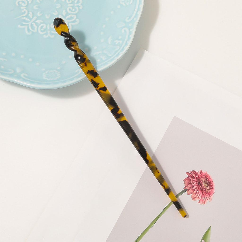 Acetate Hair Sticks Women Chinese Style Hair Accessories Hairpins Black