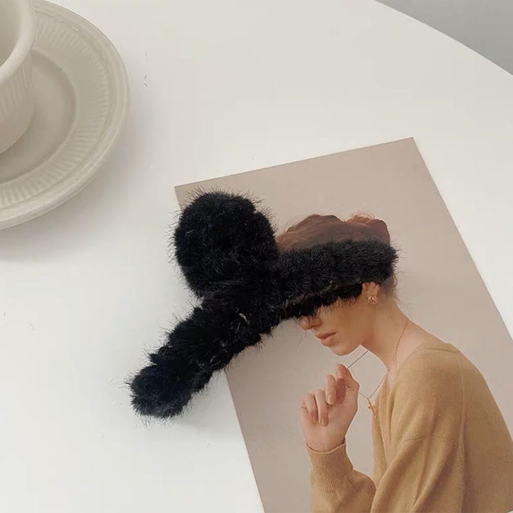Modern Style Hair Clip for Women Hair Pin Barrette Winter Black