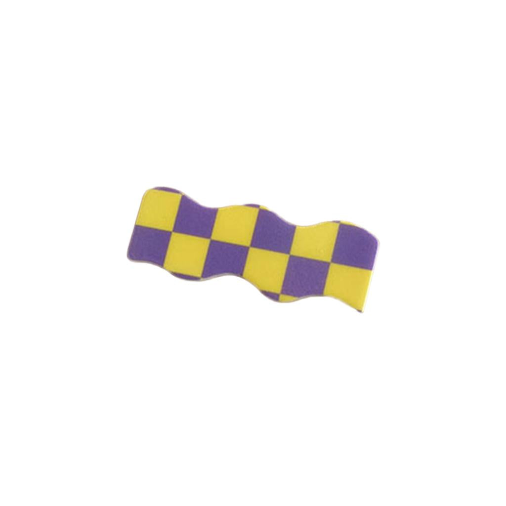 Hair Clip Checkerboard Hairpin Barrette Pins Girls Styling Yellow Purple