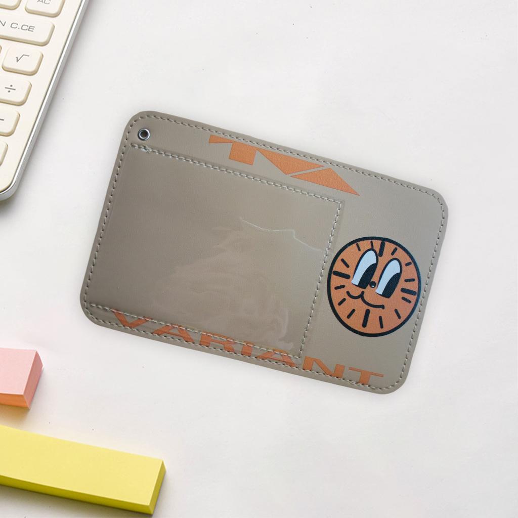Waterproof Vaccination Card Protector Name Cards Holder Light Khaki