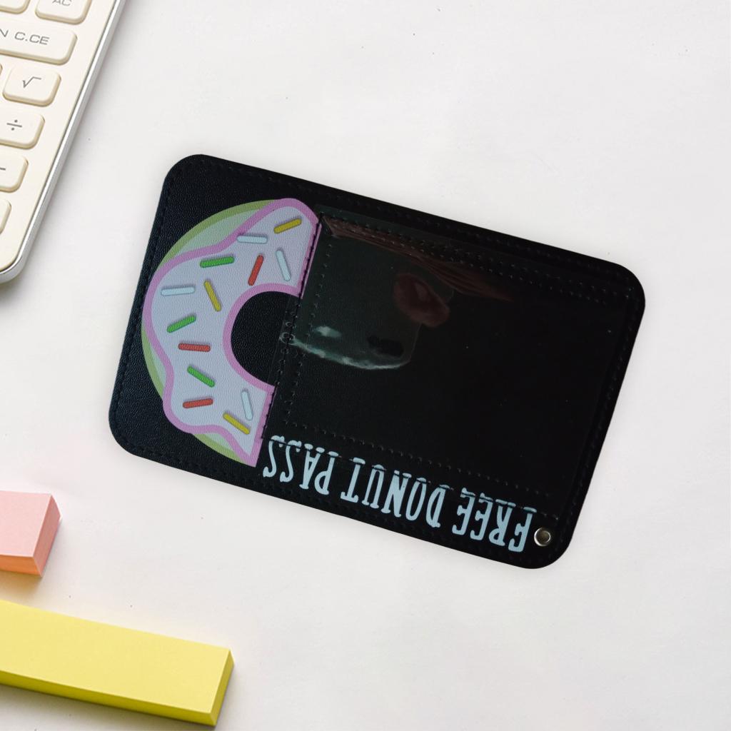 Waterproof Vaccination Card Protector Name Cards Holder Black
