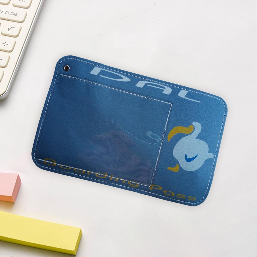 Waterproof Vaccination Card Protector Name Cards Holder Blue