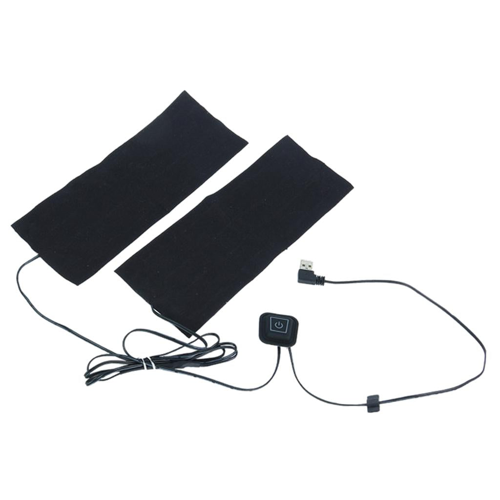 DC 5V USB Heating Pad Element 45 Degree Washable 26x10cm for Pants Vest