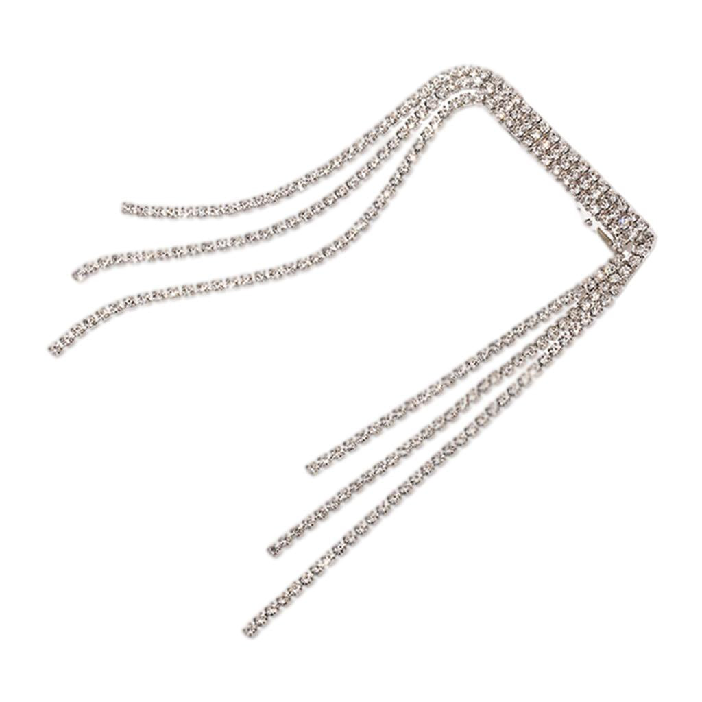 Claw Clips Brooch Crystal Clamp Alloy Tassel Hair Clip for Thin Hair Lady
