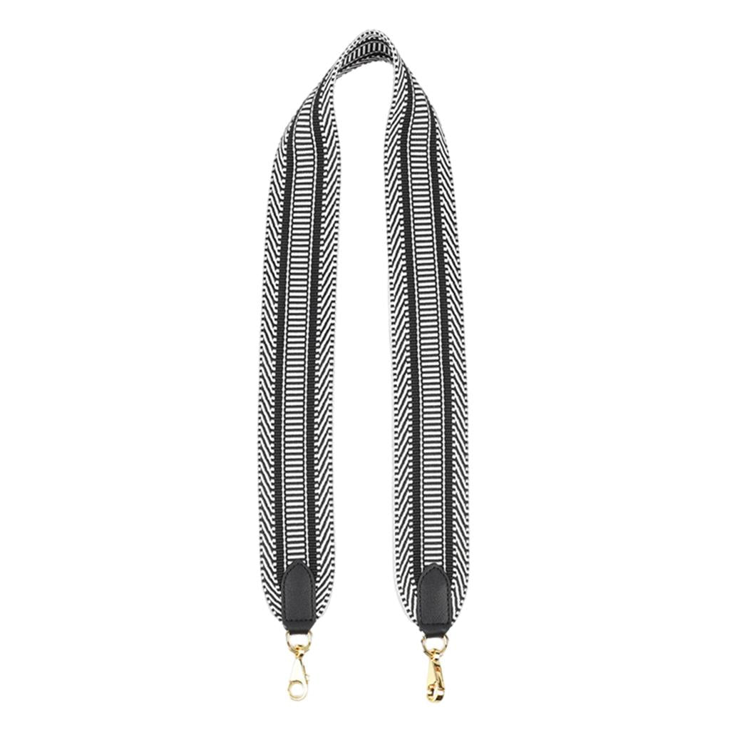 Replacement Purse Strap Shoulder Crossbody Handbag Bag Detachable DIY Straps Black White