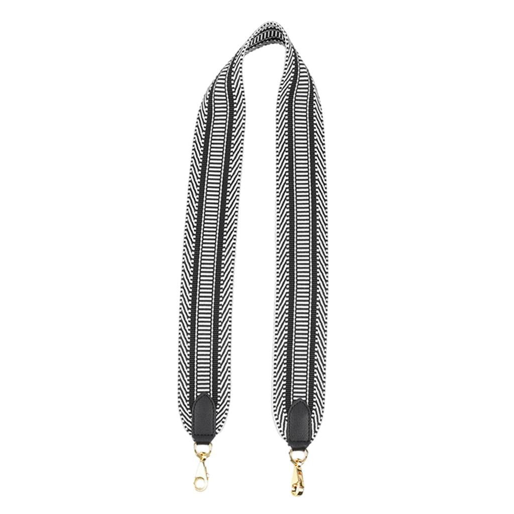 Replacement Purse Strap Shoulder Crossbody Handbag Bag Detachable DIY Straps Black White