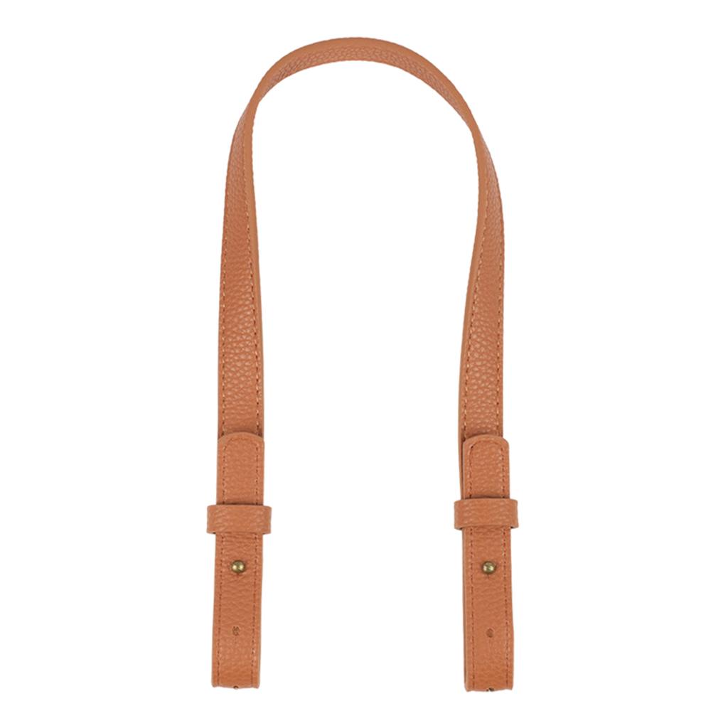 PU Leather Purse Handles DIY Shoulder Bag Replacement Straps Bag Belt Brown