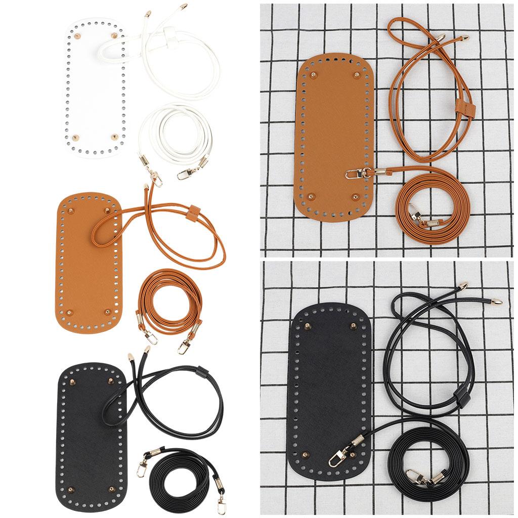 Bag Knitting Set Shoulder Strap Crochet Bag Handmade for Purse Making White